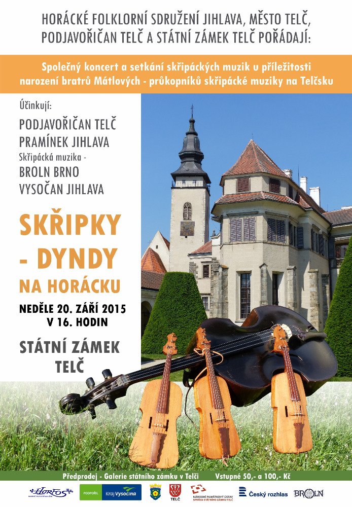 Skřipkydyndy na Horácku Telč 20.9.2015